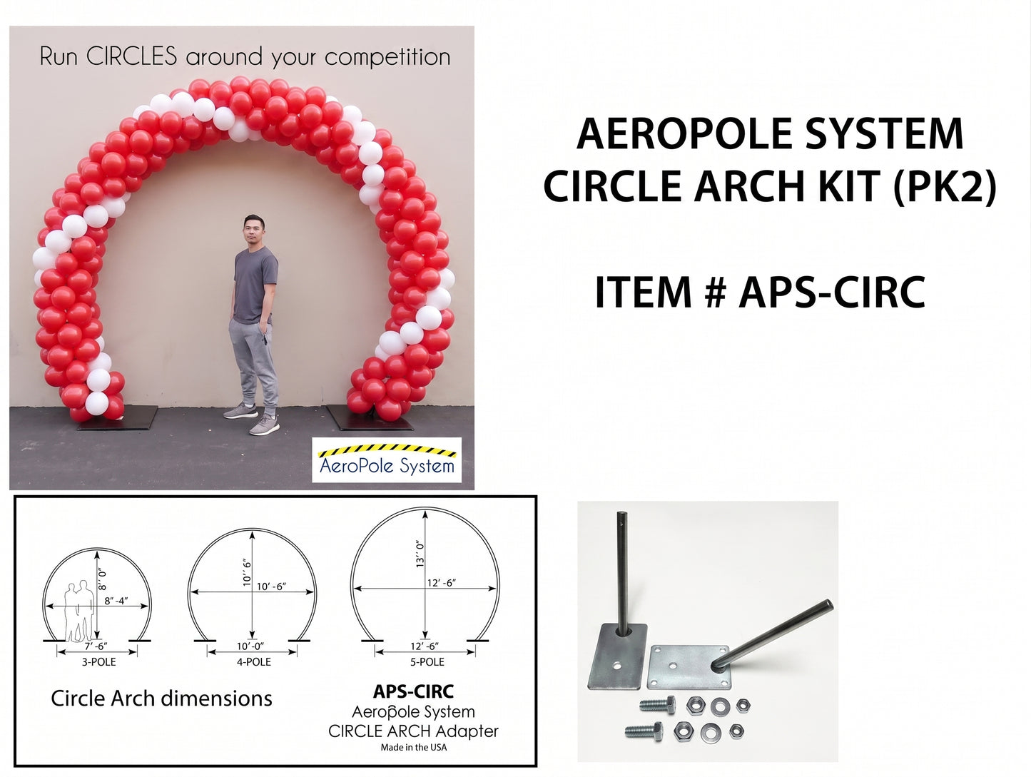 ACI - Aeropole-Kreisbogen Kit, 2er-Set, Anleitung