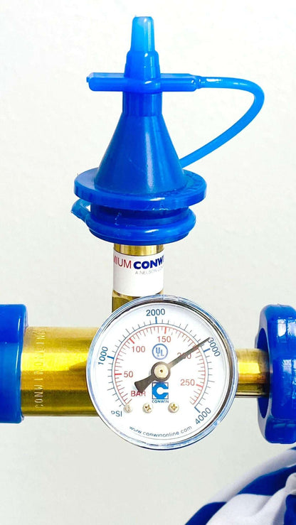 #81210 - Classic UK-Inflator with Gauge, Soft-Touch Push Valve