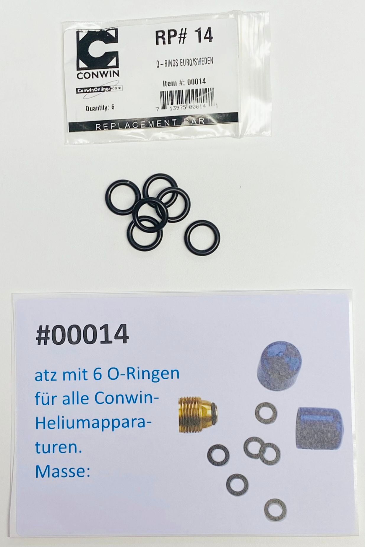 #00014 - Replacement O Rings (6pk) for Euro/Sweden