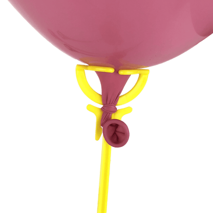 ZBS-007 - Einteilige orange Ballon-Haltestäbe 35 cm