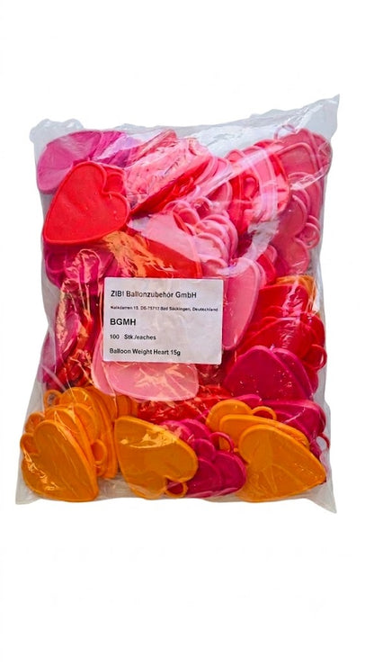 BGMH - Ballongewichte (Herzen, 15 Gramm)