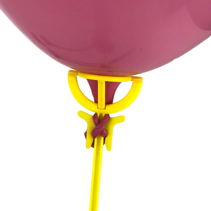 ZBS-006 - Einteilige gelbe Ballon-Haltestäbe 35 cm