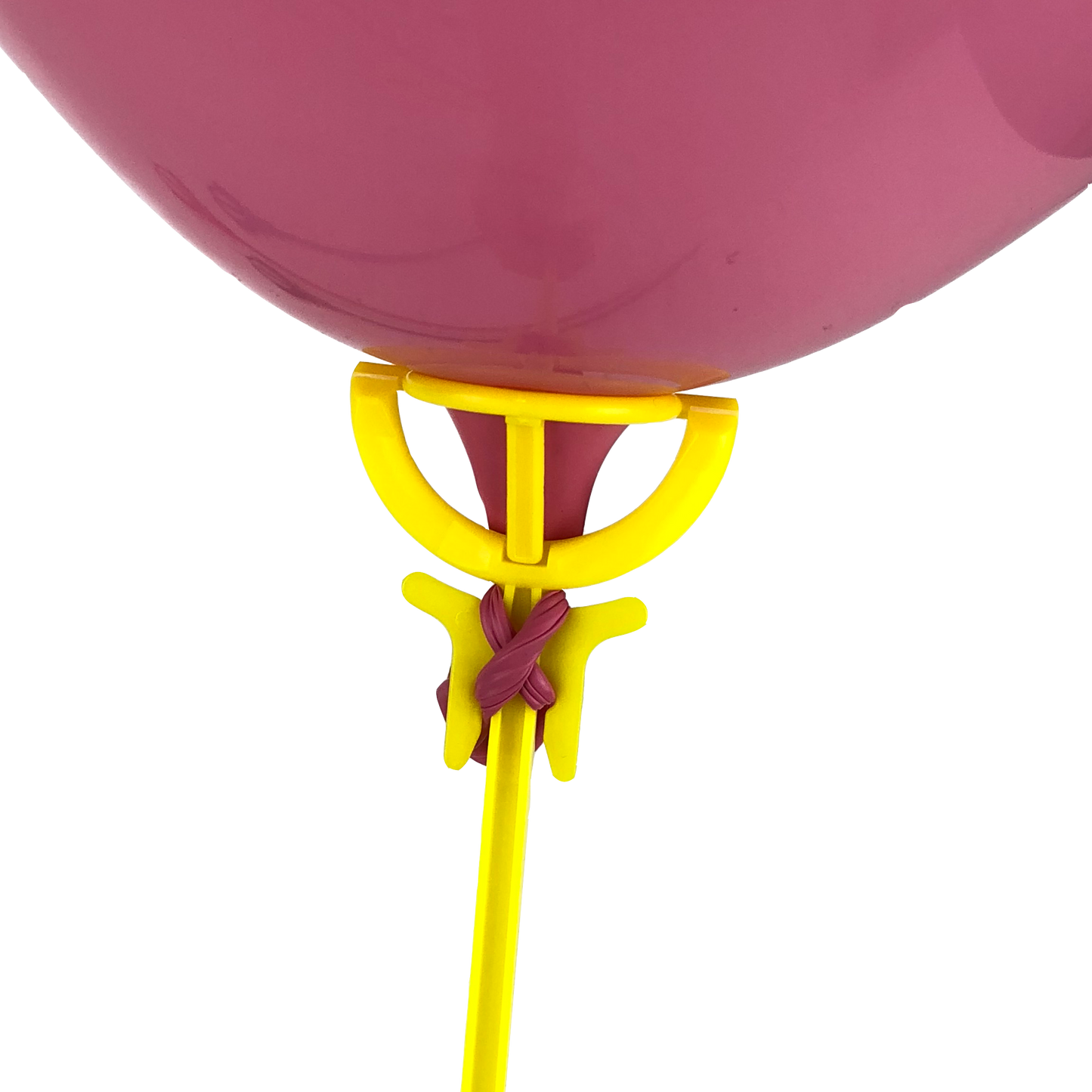 ZBS-001 - 100 einteilige rote Ballon-Haltestäbe 35 cm